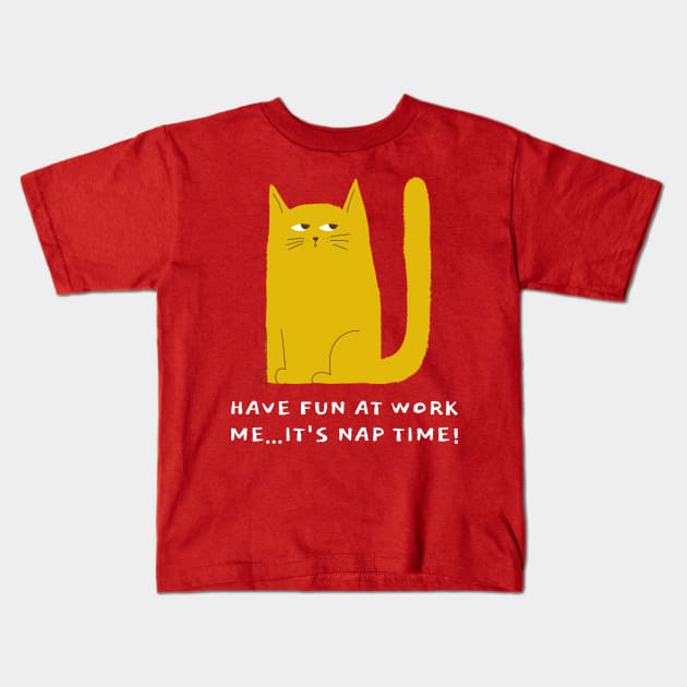 CAT HUMOR T-SHIRT Kids T-Shirt by Cult Classics